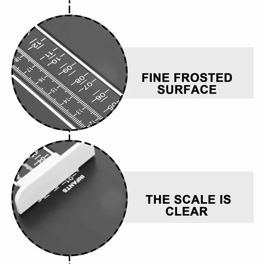 Foot Measuring Ruler – US Shoe Size Gauge for Men, Women & Kids