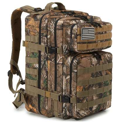 45L Tactical Backpack MOLLE Military Assault Pack for Hiking & Camping