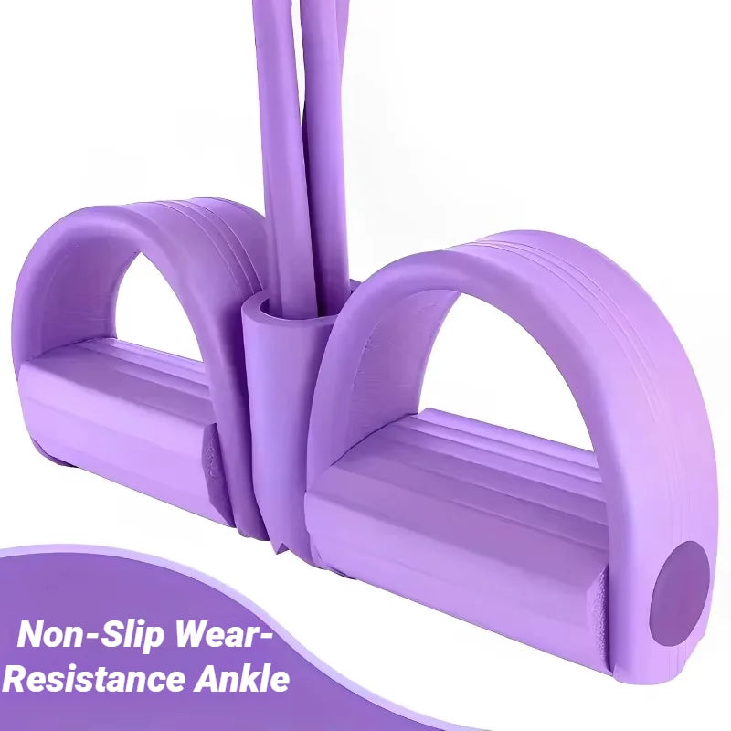 4-Tube Pedal Resistance Band – Home Fitness Puller
