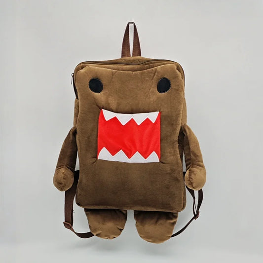 Domo Kun Plush Backpack – Cute Stuffed Character Bag