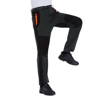 Men's Fleece Hiking Pants – Waterproof Windproof Outdoor Trousers