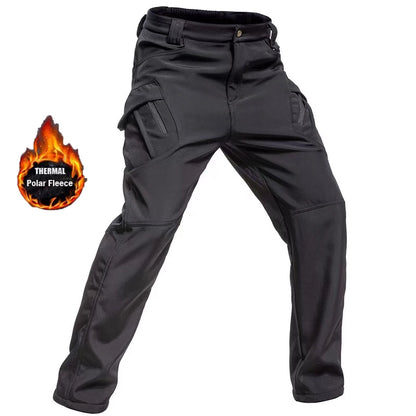 Men's Tactical Cargo Softshell Hiking Pants
