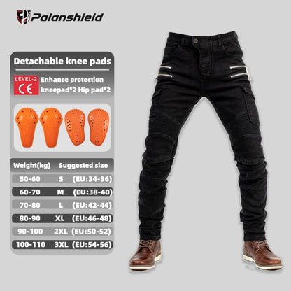 Motocross Riding Jeans with CE Armor Pads – Men & Women