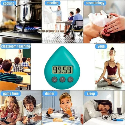 Waterproof Digital Timer Clock – Magnetic Teardrop Countdown