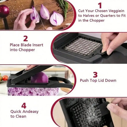 16-in-1 Vegetable Chopper – Multi-Functional Food Slicer Dicer