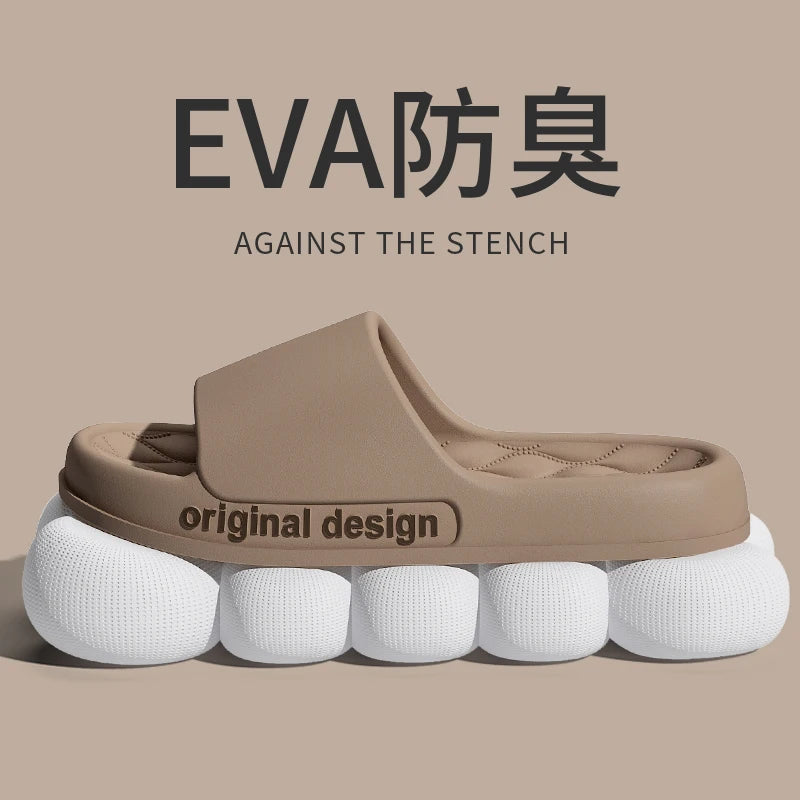 Men's Cloud Slide Sandals – Soft Non-Slip Indoor Outdoor Slippers