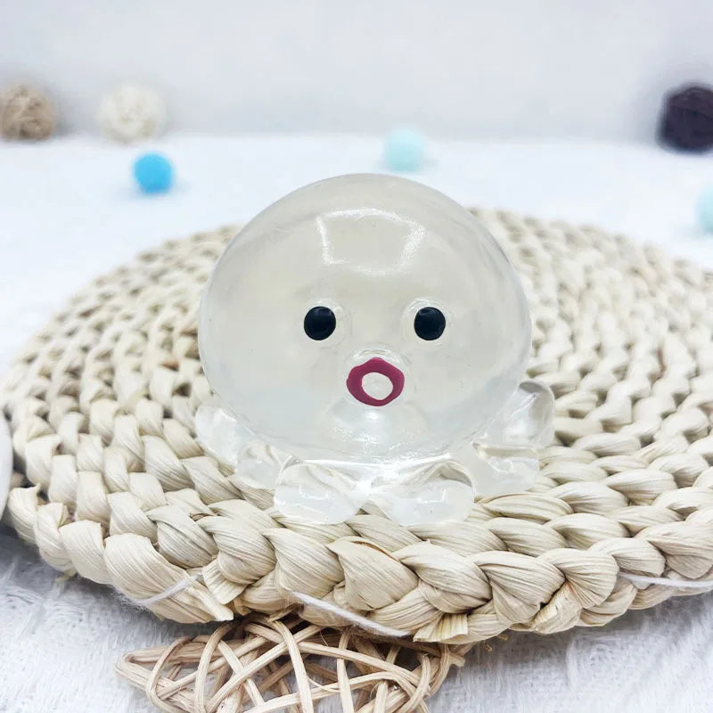Bubble Octopus Squishy Stress Relief Toy – Slow Rise Squeeze Ball