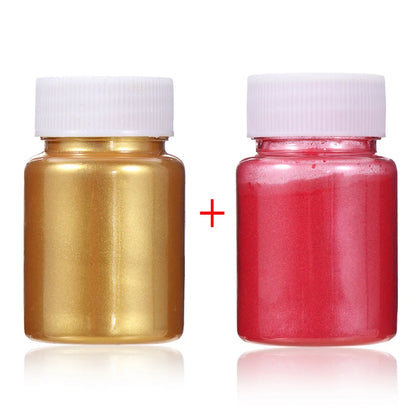 Edible Glitter Powder – Gold & Silver Shimmer Dust for Cake, Macaron & Pastry Decorating
