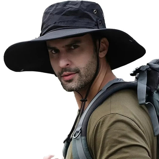UV Protection Wide Brim Sun Hat for Men