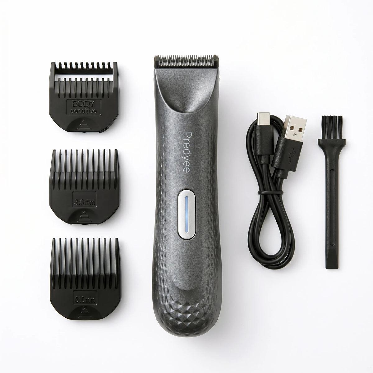 Men's Body Groomer & Groin Hair Trimmer – Waterproof with Ceramic Blade