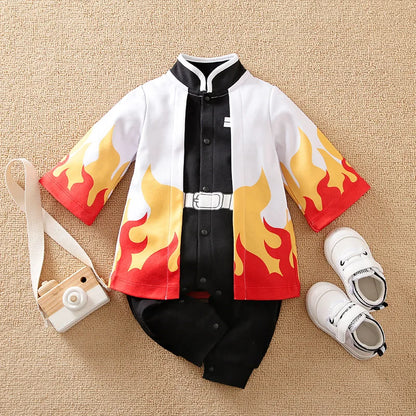 Baby Anime Costume Romper Long Sleeve Cotton Bodysuit