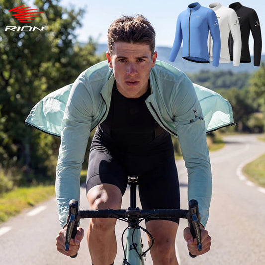 RION Men's Cycling Windbreaker Jacket – Packable UPF50 MTB Coat