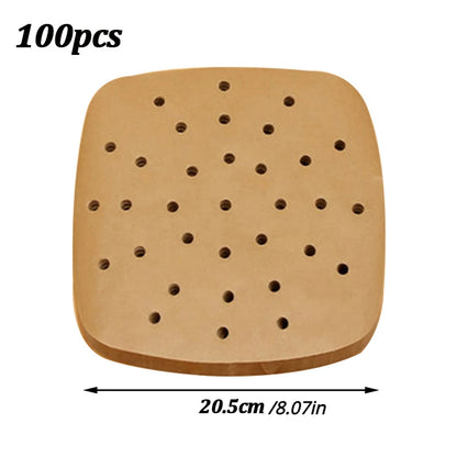Air Fryer Parchment Paper Liners – Non-Stick Disposable Steamer Sheets