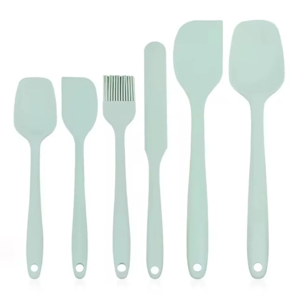 Silicone Spatula Set of 6 – Food Grade, Heat Resistant, Non-Stick