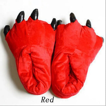 Animal Paw Slippers Funny Novelty Indoor Shoes for Women Men Kids
