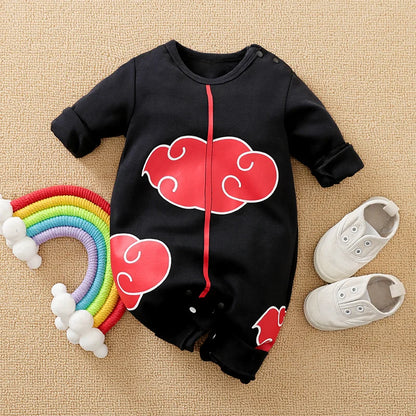 Baby Anime Costume Romper Long Sleeve Cotton Bodysuit