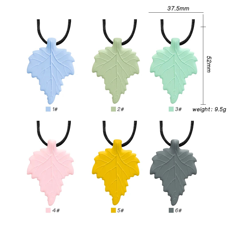 Silicone Chew Necklace – Sensory Teether Pendant for Kids Oral Motor Chewing