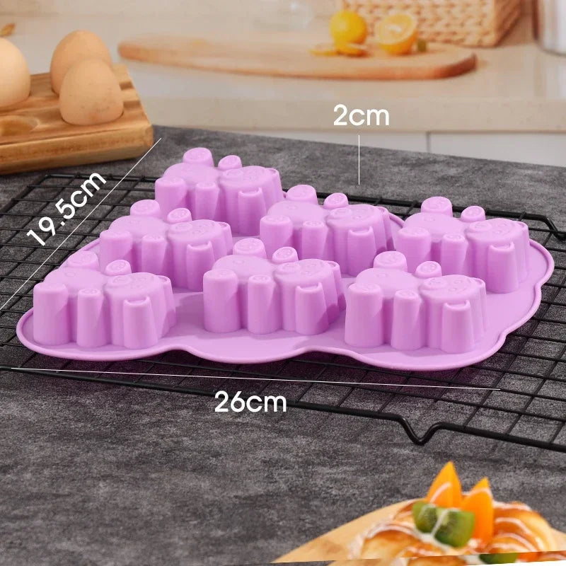 3D Bear & Cat Claw Silicone Mold – Chocolate, Candy & Fondant Baking Mould