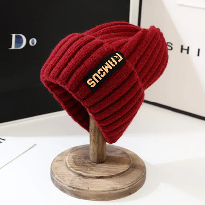 Knit Beanie Hat – Warm Winter Ear Protection Slouchy Cap