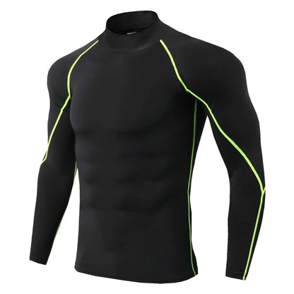 Men's Long Sleeve Compression Shirt – Quick-Dry Gym Top