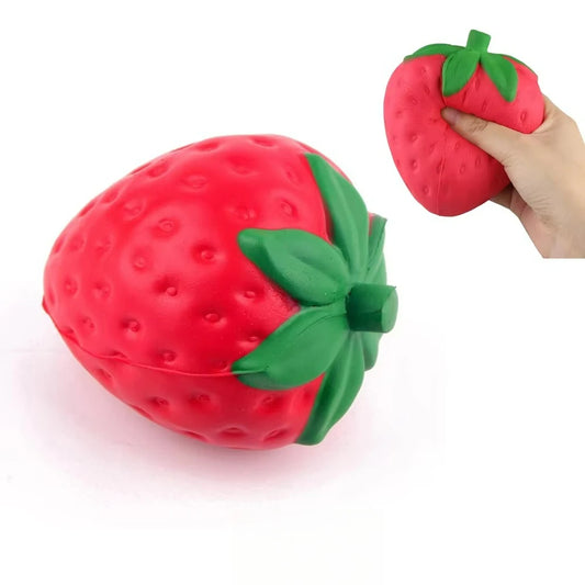 Strawberry Squishy Toy – Slow Rising Stress Relief Squeeze Ball