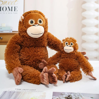 Monkey Stuffed Plush Toy – Soft Gorilla Cuddle Doll 12–35in