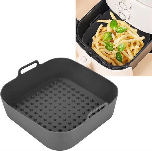 Silicone Air Fryer Liner – Reusable Square Basket Insert