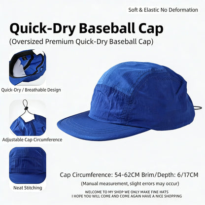 UPF50 Quick-Dry 5-Panel Sun Cap – Ultralight Foldable Outdoor Hat
