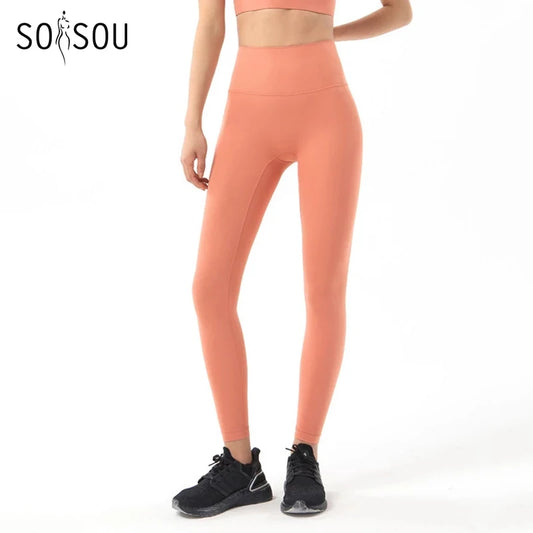 Nylon Yoga Leggings Women – High Waist Soft Gym Tights