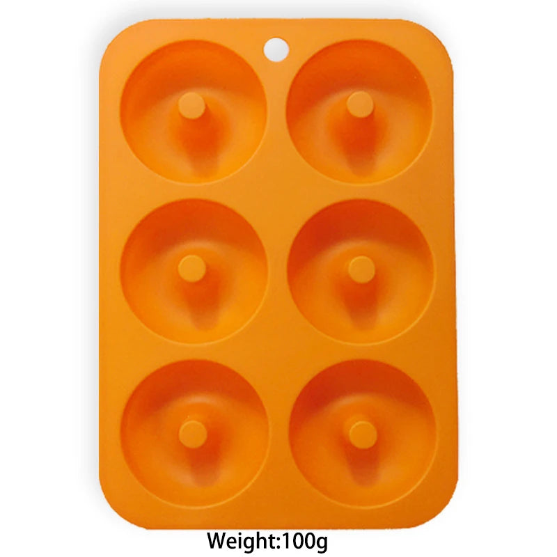 Silicone Donut Mold 6-Cavity – Non-Stick Doughnut Baking Pan