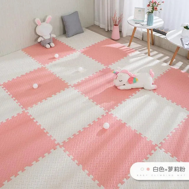 16-Piece Foam Baby Play Mat Interlocking Puzzle Tiles
