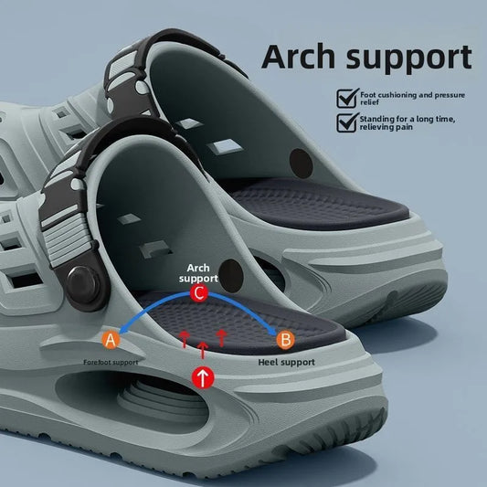 Arch Support Clogs – Thick Sole Ventilated Garden Shoes for Men & Women