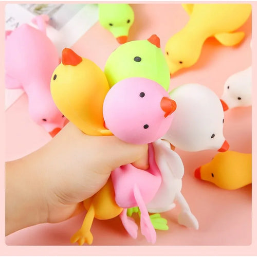 Squeeze Duck Stress Relief Toy – Kawaii Squishy Animal