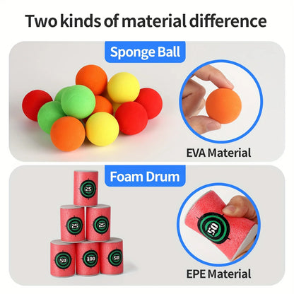 Soft Bullet Target Practice Toy - Kids Educational Shooting Game