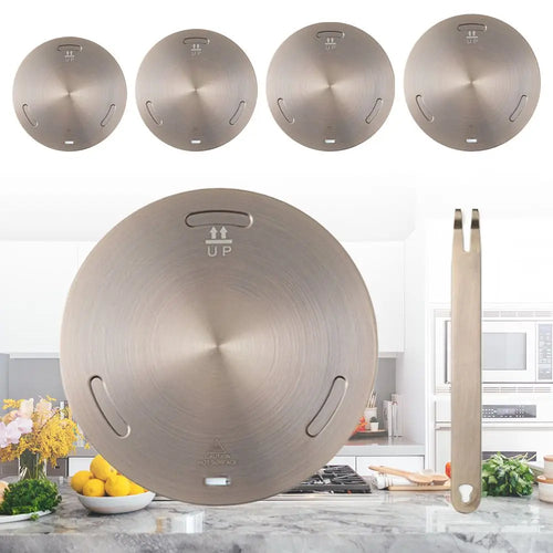 Induction Cooktop Heat Diffuser Plate – Stainless Steel