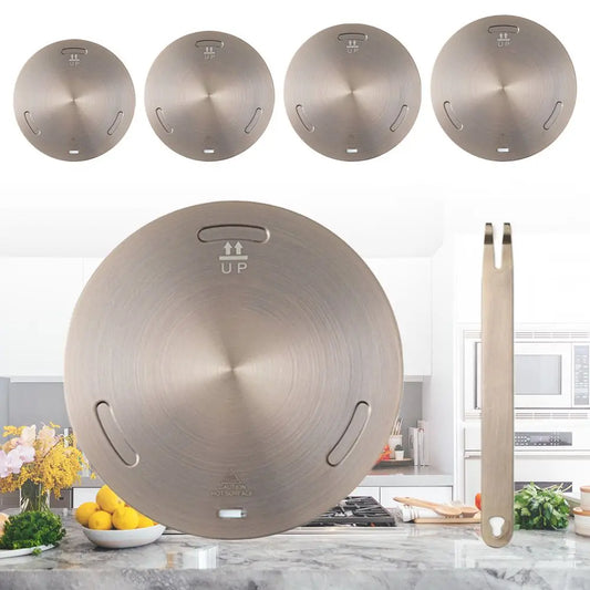 Induction Cooktop Heat Diffuser Plate – Stainless Steel