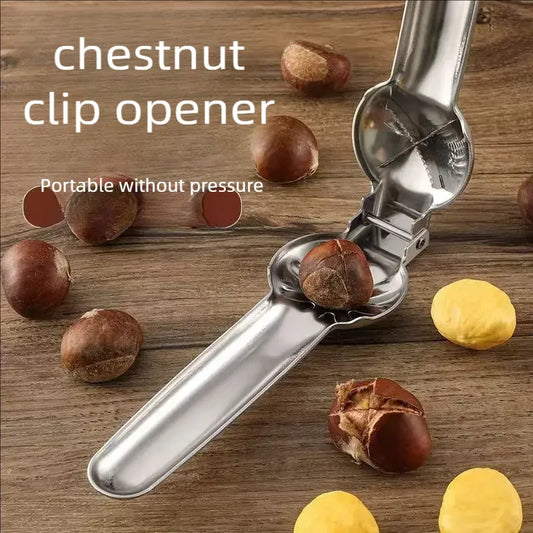 Stainless Steel Chestnut Opener & Peeler with Cross Knife