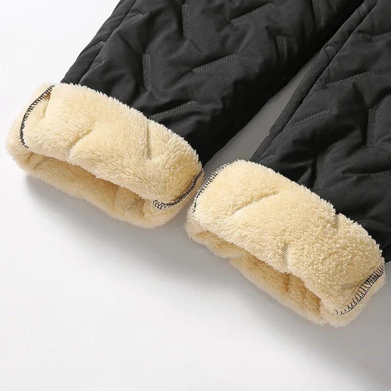 Men's Fleece-Lined Thermal Sweatpants – Waterproof Winter Joggers