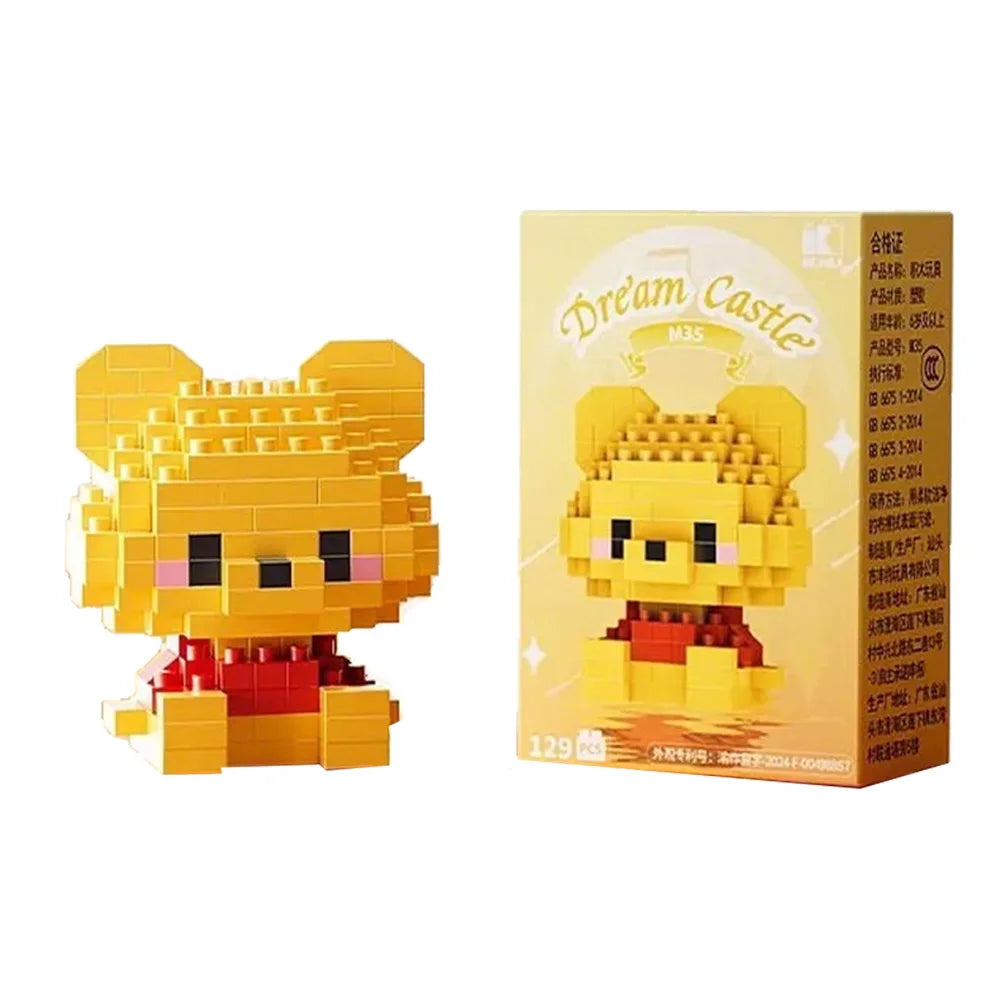 Cute Cartoon Mini Building Blocks Set – Disney & Sanrio Character Bricks