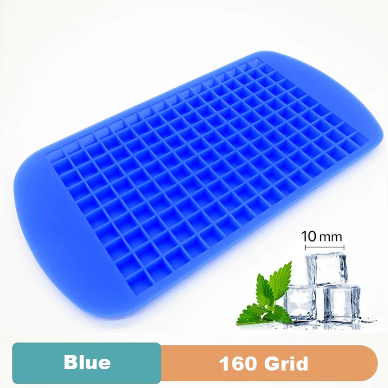Large Silicone Ice Cube Tray – Multiple Grid Sizes & Colors