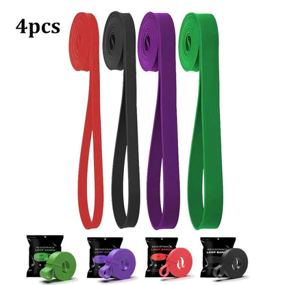 Pull Up Resistance Bands Set of 4 – Multi-Level Loop Bands for Gym & Home Training