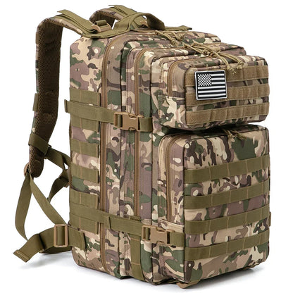 45L Tactical Backpack MOLLE Military Assault Pack for Hiking & Camping