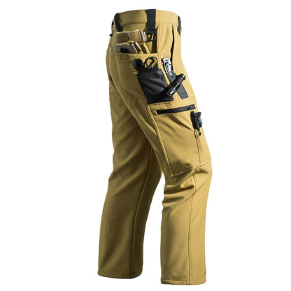 Men's Tactical Cargo Softshell Hiking Pants
