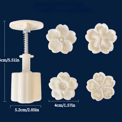 Mooncake Mold Hand Press – DIY Pastry & Mung Bean Cake Stamp