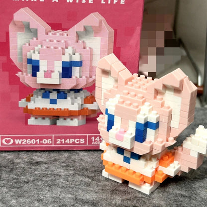 Cute Cartoon Mini Building Blocks Set – Disney & Sanrio Character Bricks
