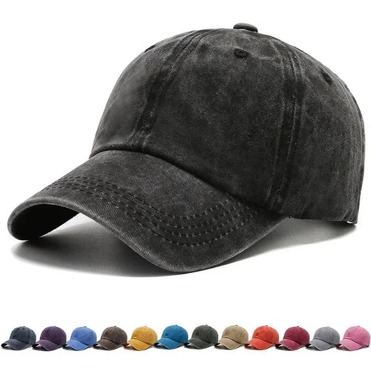 Cotton Baseball Cap – Unisex Snapback Vintage Visor Hat