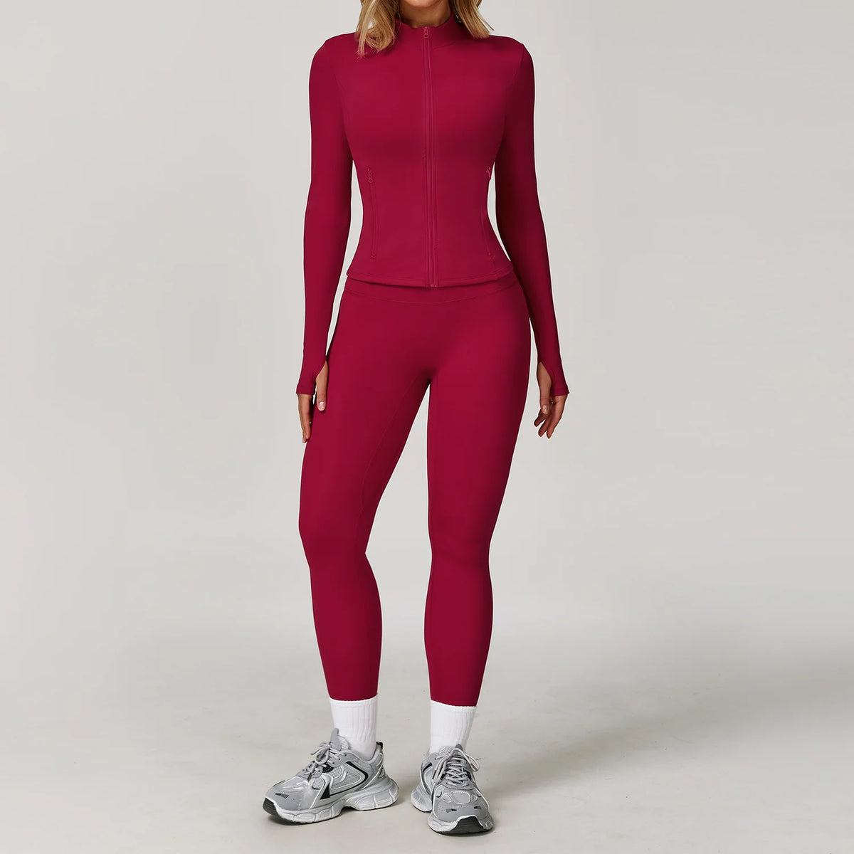 Women's Yoga Set 2-3 Piece Workout Tracksuit with Sports Bra