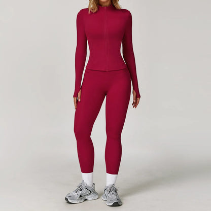 Women's Yoga Set 2-3 Piece Workout Tracksuit with Sports Bra