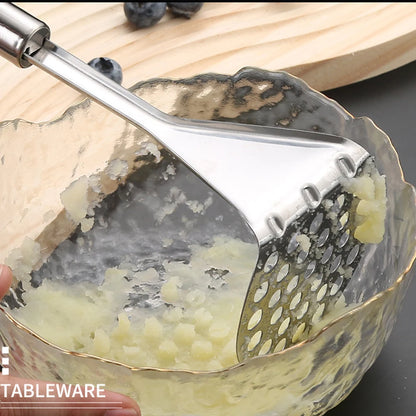 Stainless Steel Potato Masher – Manual Food Press Tool