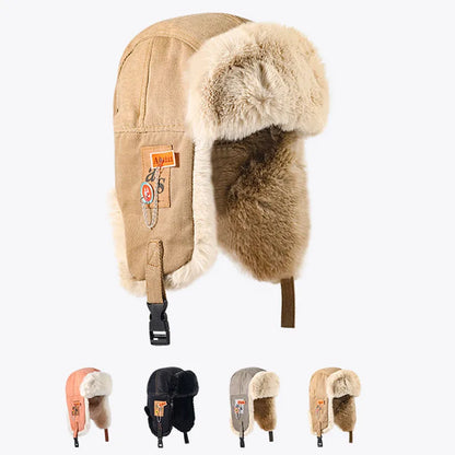 Russian Ushanka Trapper Hat – Warm Winter Earflap Bomber Cap